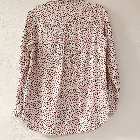 GRAYSON Anthropologie The Hero ditzy floral button-down flannel blouse - Picture 3 of 8